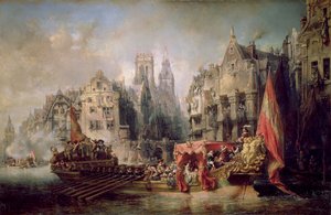 フェルナンドアルバレスデトレドの到着、アルバ公（1508〜82年）、ロッテルダム、1567年、1844年